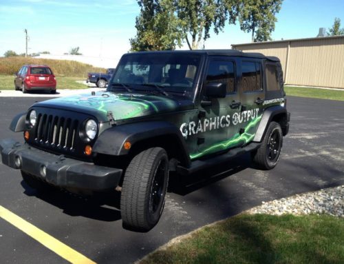 Vehicle wraps get a ton of views, and they’re budget-friendly