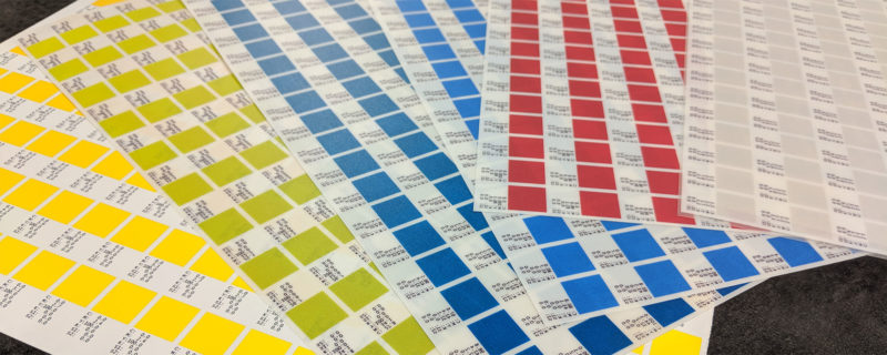 Color Match Swatch Sheets