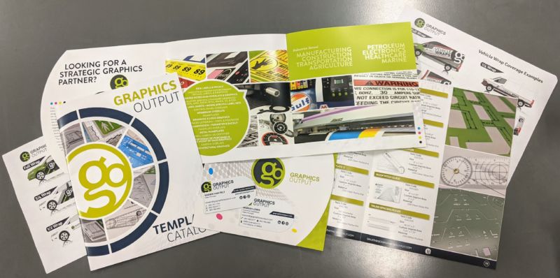 Graphics Output Tradeshow Handout Literature