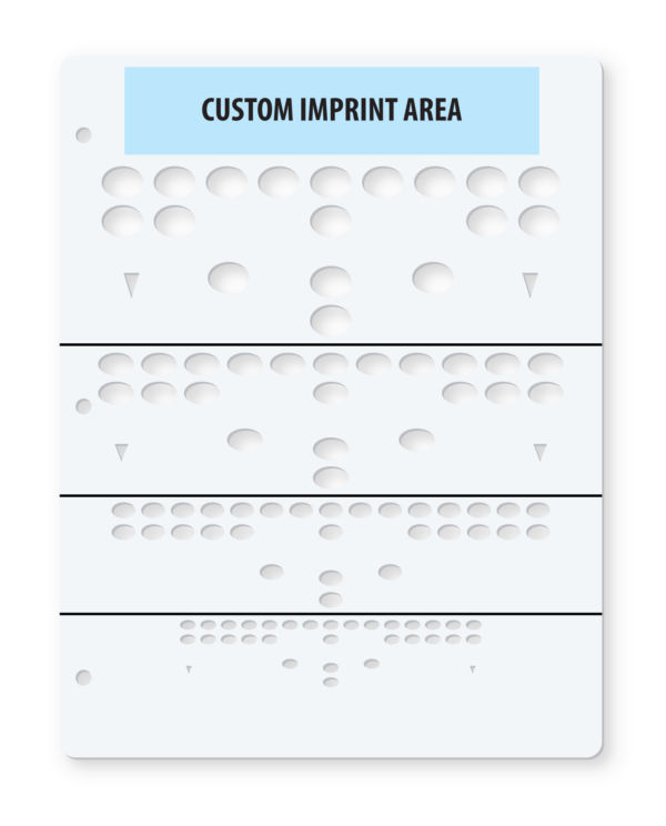 Football formation playwriting stencil