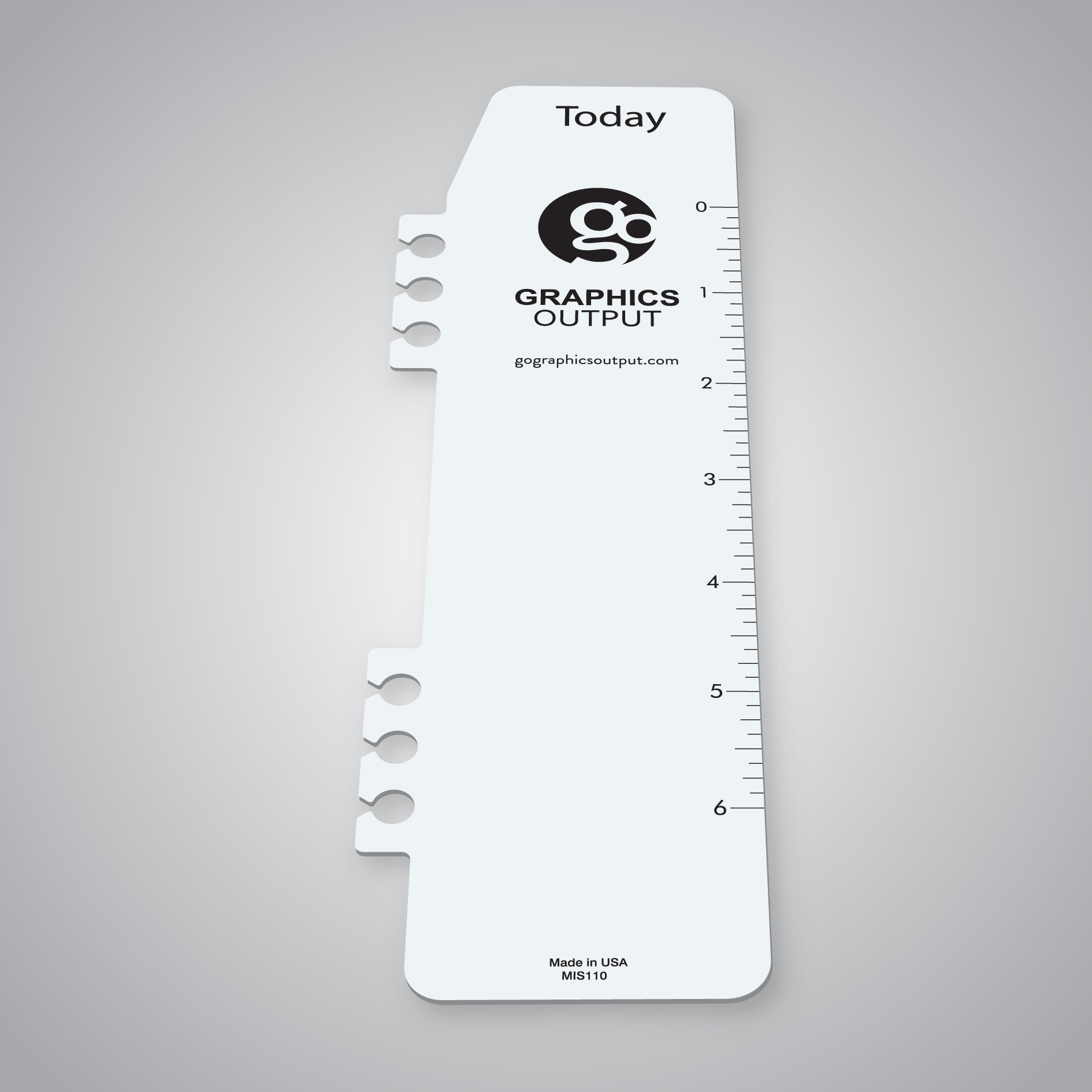Custom Branded daily planner notebook bookmark with logo